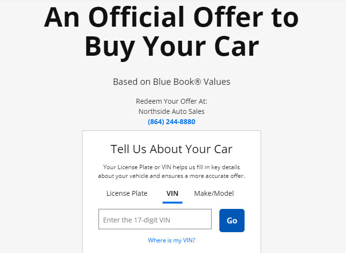 Custom Forms Auto Dealer Website Example