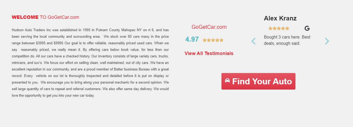 Car Dealer Website Software Testimonials