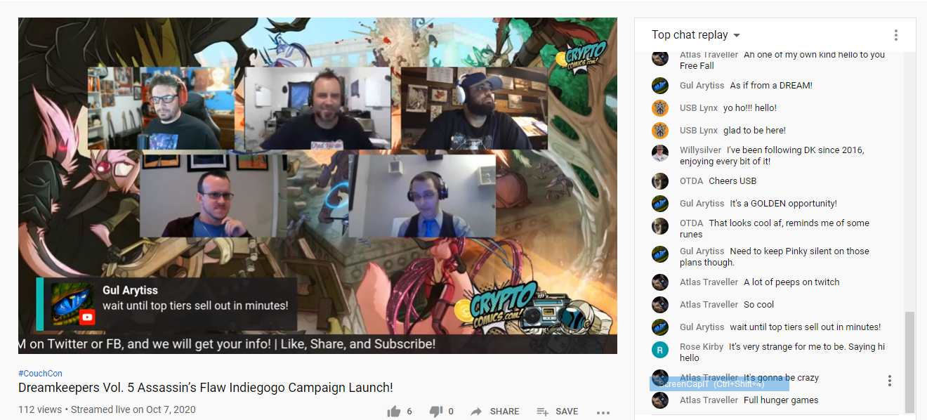 Call to Action Live Stream Example